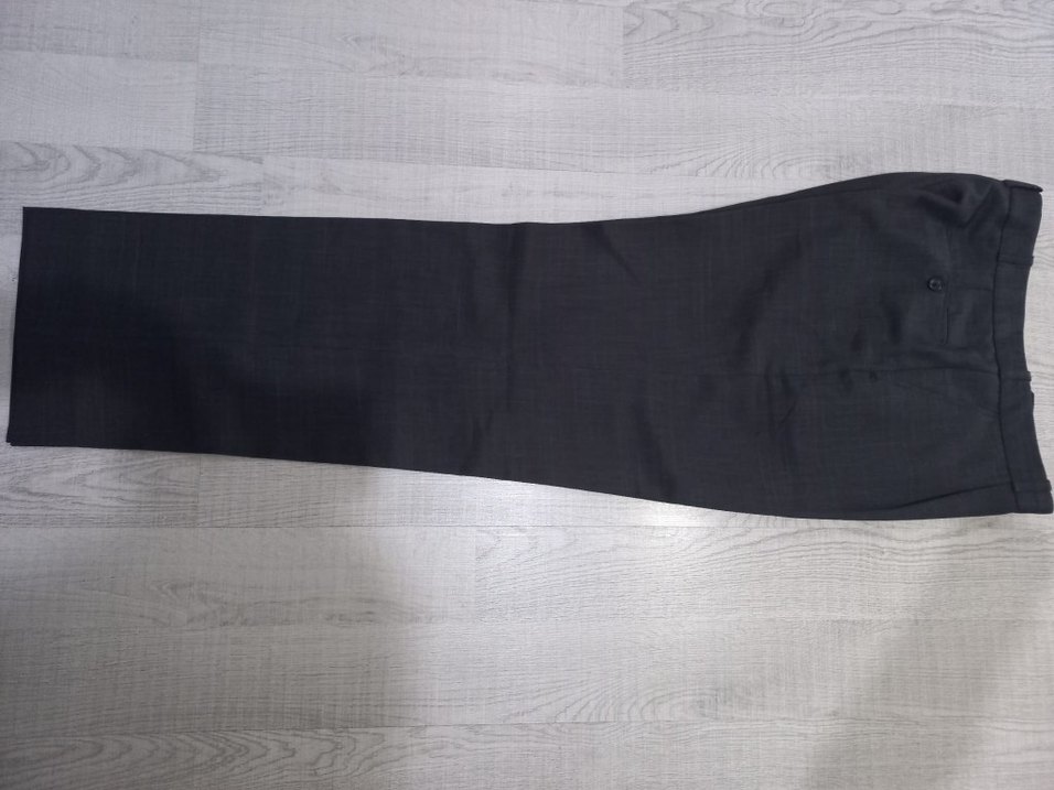 Erkek Koyu Gri Kumaş Pantolon, Ofis Şıklığı - Görsel 4