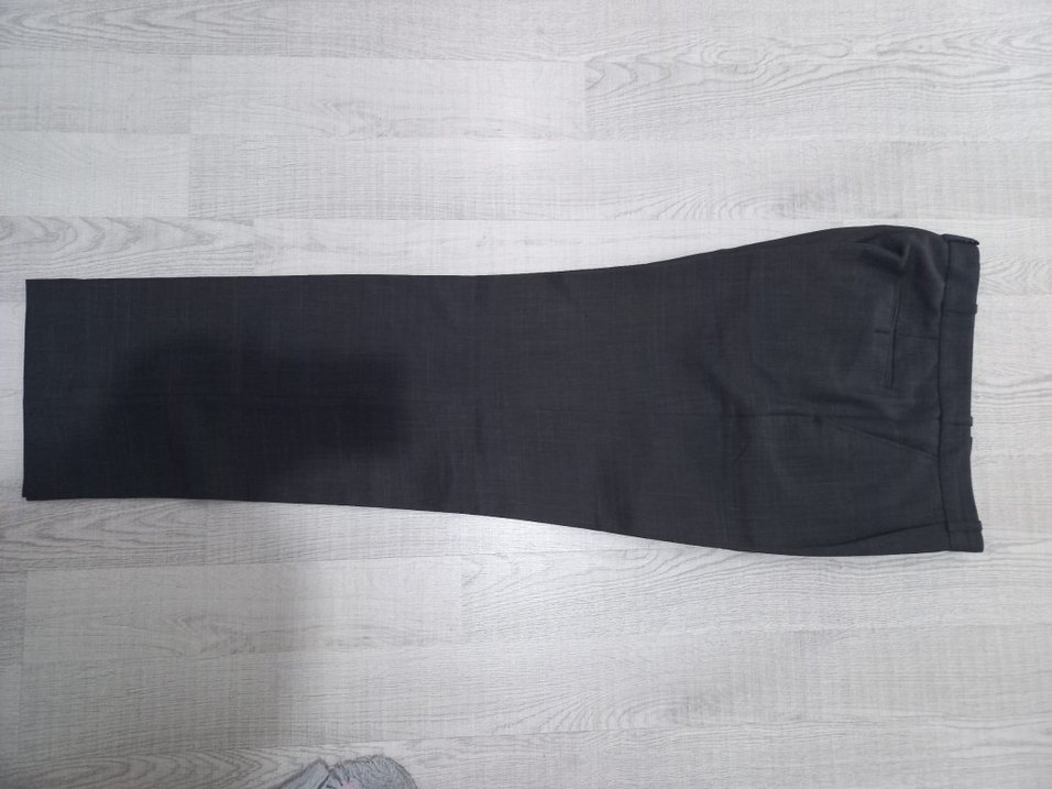 Erkek Koyu Gri Kumaş Pantolon, Ofis Şıklığı - Görsel 2