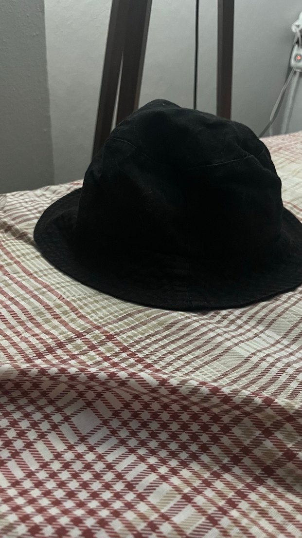 Siyah Kadın Şapka Siyah Kumaş - Görsel 2