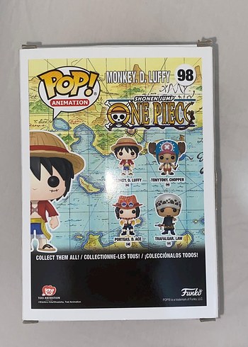One Piece Monkey D. Luffy orijinal Funko Pop figürü.
