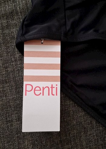 Siyah Strappy Kadın Mayo - Görsel 5