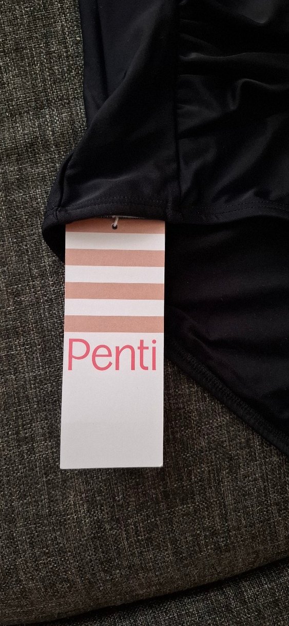 Siyah Strappy Kadın Mayo - Görsel 5