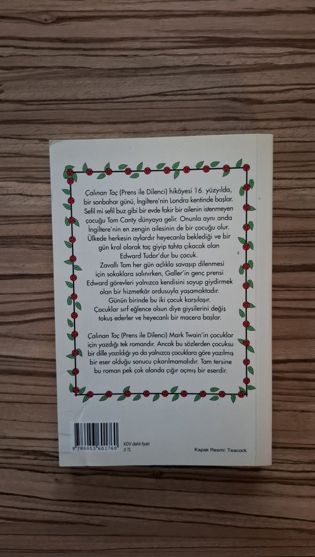 Mark Twain - Çalınan Taç Kitabı - Görsel 3