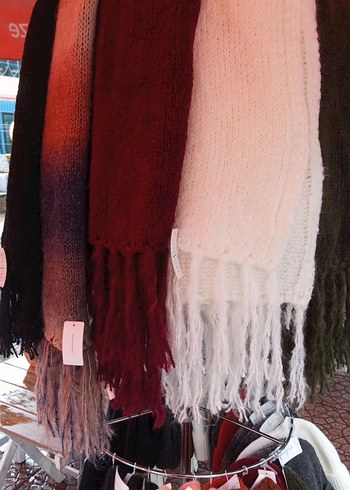 Örgü Bohem Tarzı Kadın Atkı - Görsel 3