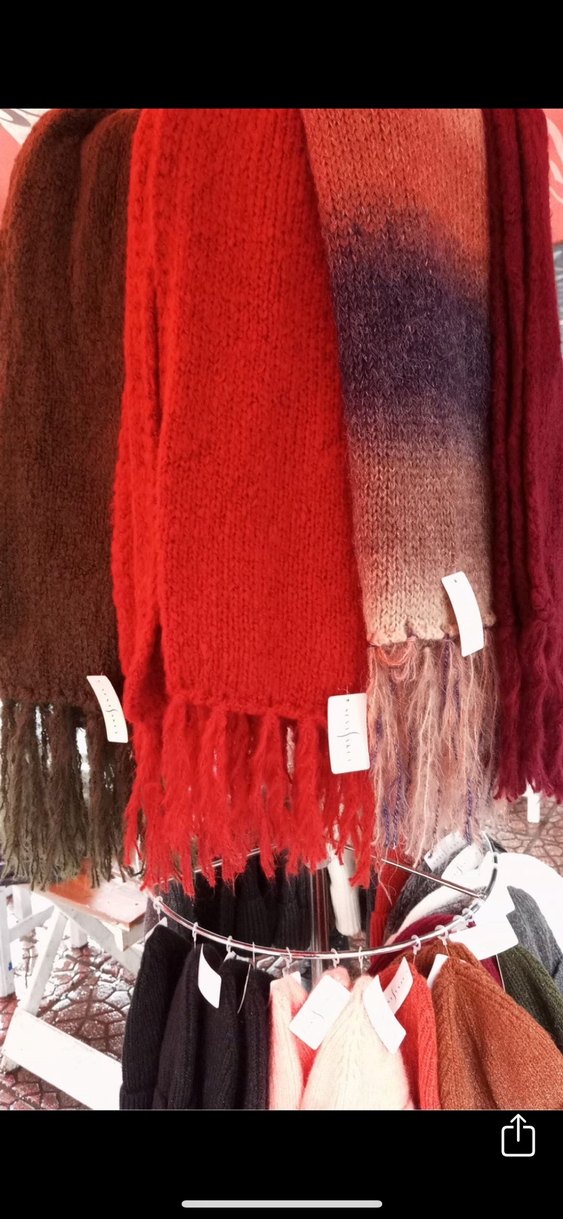 Örgü Bohem Tarzı Kadın Atkı - Görsel 4