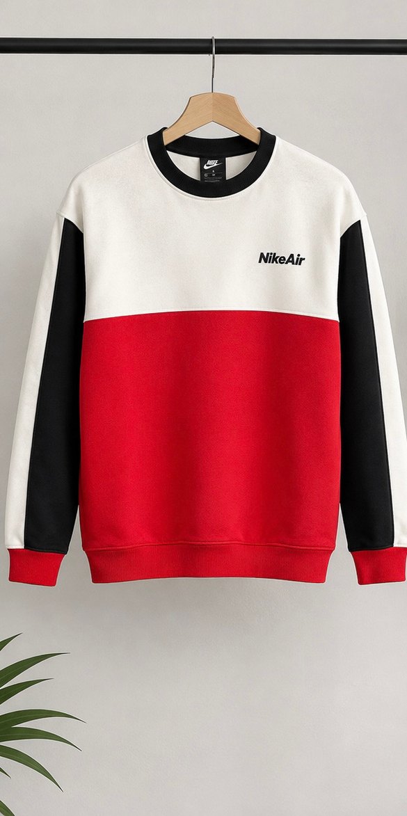 Renk Bloklu Rahat Sweatshirt — görsel 2/3