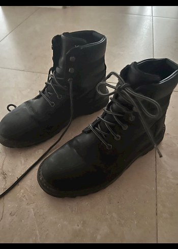 Siyah Deri Erkek Bot - Görsel 2