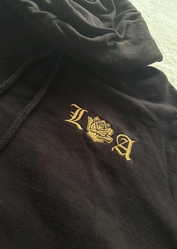 m Beden siyah Renk Siyah Kapüşonlu Kadın Sweatshirt