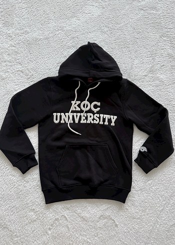 Siyah Kapüşonlu Kadın Sweatshirt
