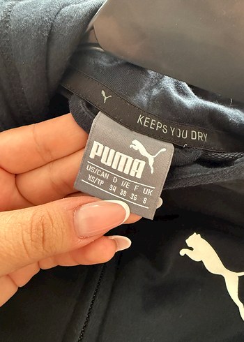 xs Beden PUMA Siyah Fermuarlı Kadın Spor Ceket
