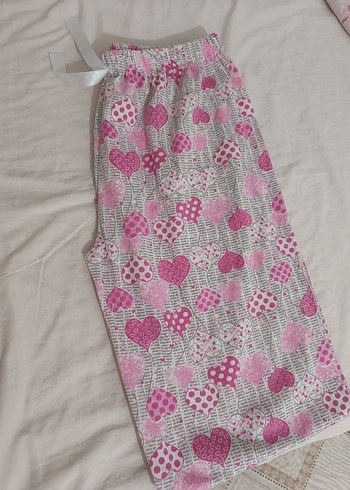 Pembe Kalp Desenli Pijama