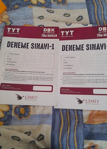 TYT Deneme Sınavı Kitapları - Limit Yayınları