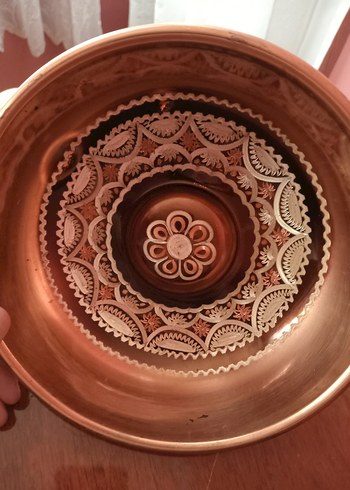 Parlak Bakır görünümlü hamam tası