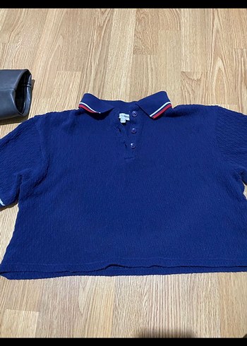 Düğmeli Mavi Erkek Polo Tişört