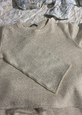 Zara Uzun Kollu Örme Kadın Kazak midi etek takım - Görsel 3