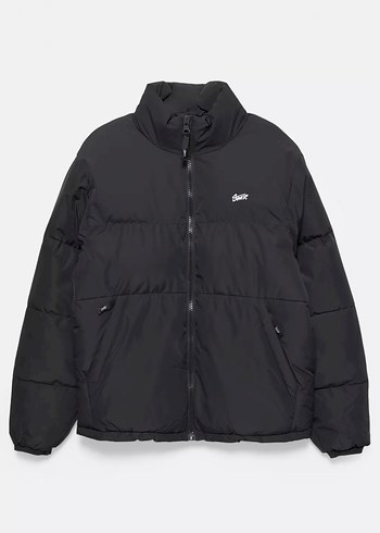 Pull Bear Siyah Erkek Mont