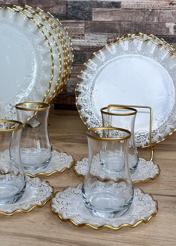 Desenli Çok Renkli kahvaltı seti - Görsel 4