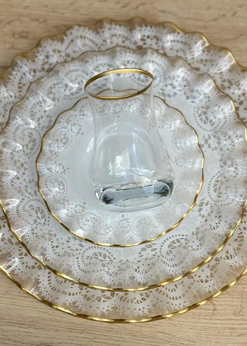 Desenli Çok Renkli kahvaltı seti - Görsel 3