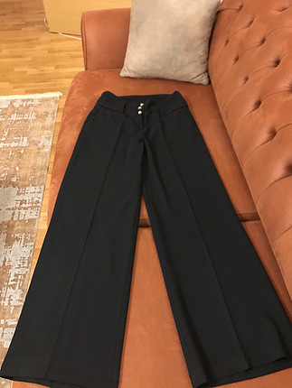 Seçil siyah yüksek bel pantalon