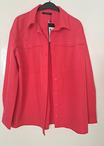 Trendyol Kırmızı Gömlek - Görsel 2