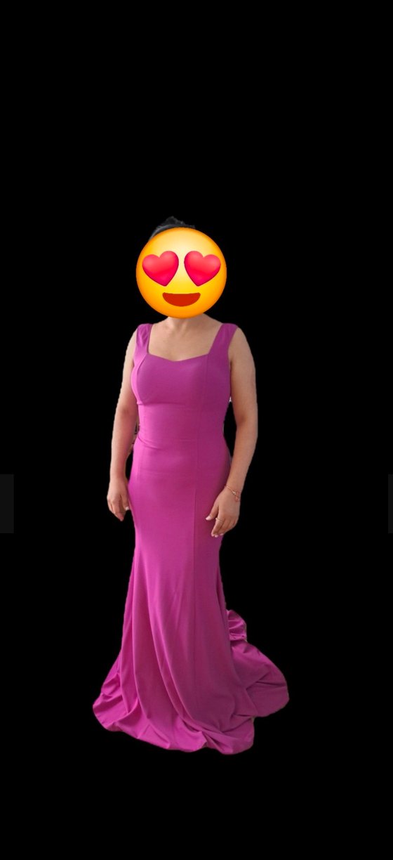 Bellamare Fuşya Abiye Elbise - Görsel 5