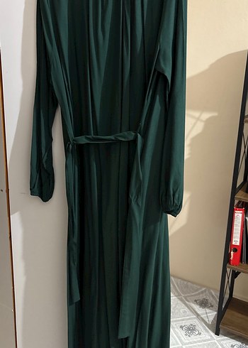 Yeşil Uzun Salaş Elbise - Görsel 2