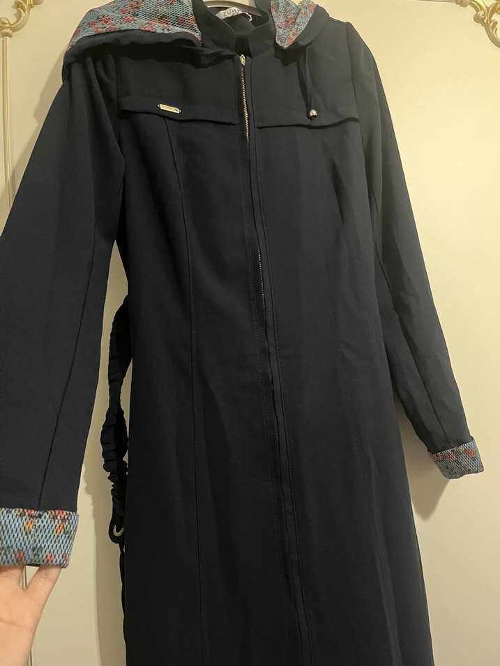 Kadın Siyah Uzun Ferrace - Görsel 2