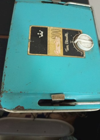 Turkuaz Vintage Tam Otomatik Rozet - Görsel 4