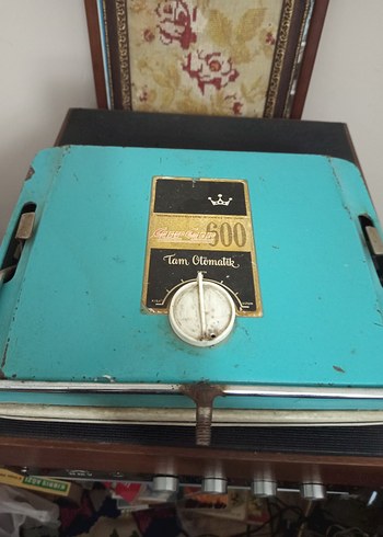 Turkuaz Vintage Tam Otomatik Rozet - Görsel 2