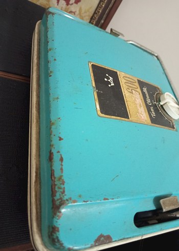 Turkuaz Vintage Tam Otomatik Rozet - Görsel 3