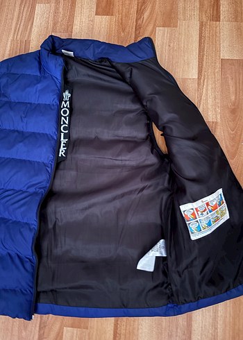 Mavi Erkek Şişme Yelek, Fermuarlı, Yüksek Yaka - Görsel 2