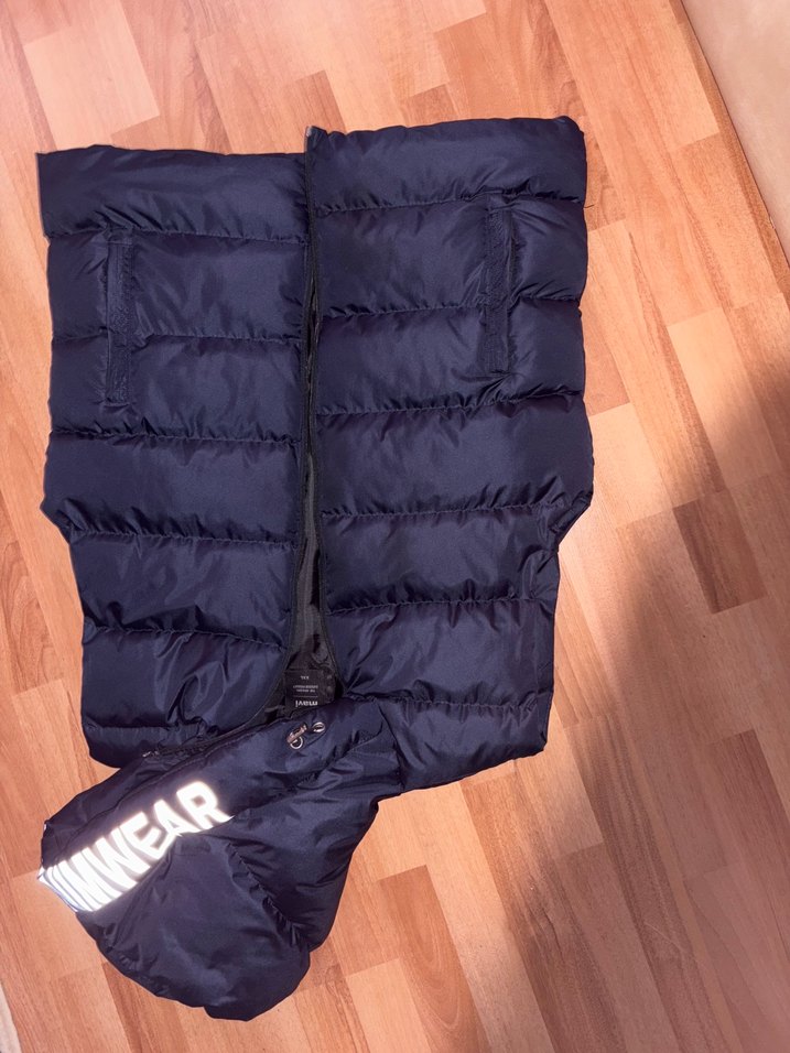 Erkek Lacivert Kapüşonlu reflektörlü Fermuarlı Yelek - Görsel 4