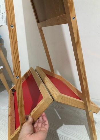 Çocuklar için 2 Taraflı Ayaklı Yazı Tahtası - Görsel 4