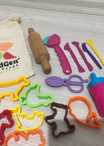 Renkli Hayvan Figürlü Oyun Hamuru Seti - Görsel 2