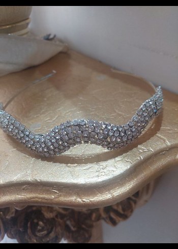 Gri Payetli Metal Saç Aksesuarı