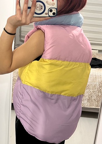 LC Waikiki Renkli Bağcıklı Kadın Şişme Yelek