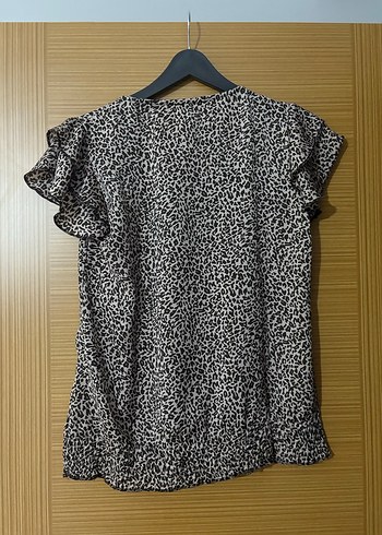 Leopar desenli bluz M beden. - Görsel 2