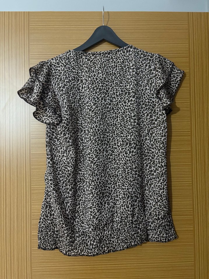 Leopar desenli bluz M beden. - Görsel 2