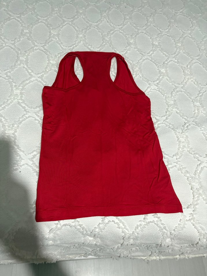 Kırmızı renk atlet bluz S beden - Görsel 2