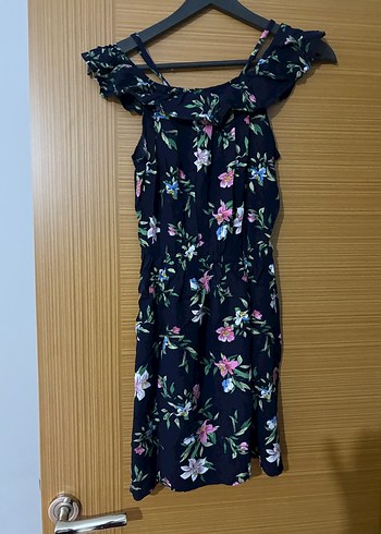 Çiçekli plaj elbisesi L beden. - Görsel 2