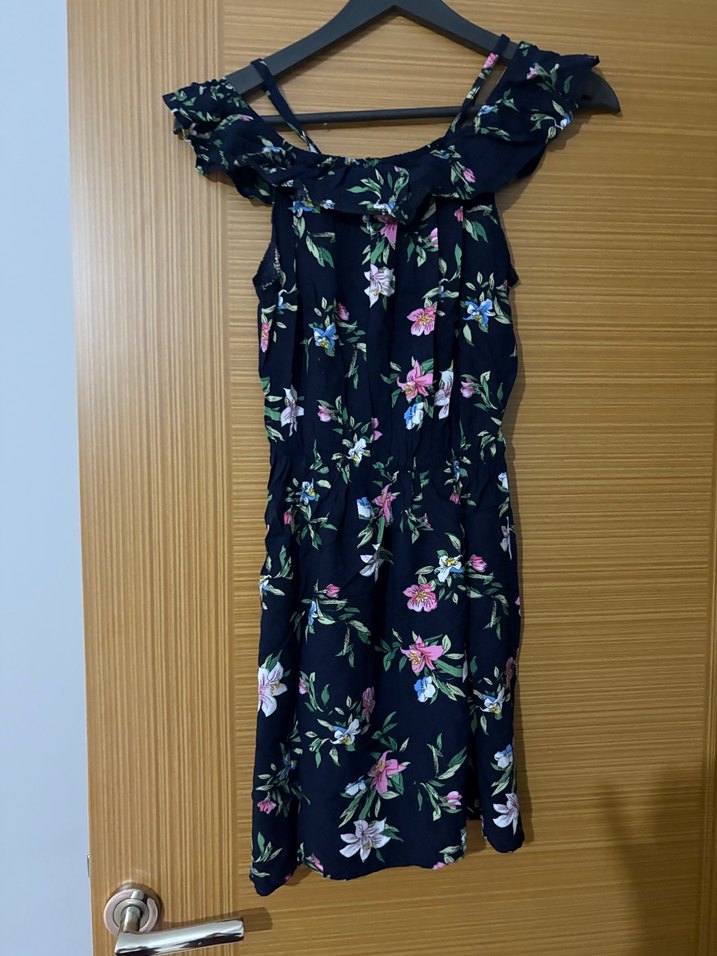 Çiçekli plaj elbisesi L beden. - Görsel 2