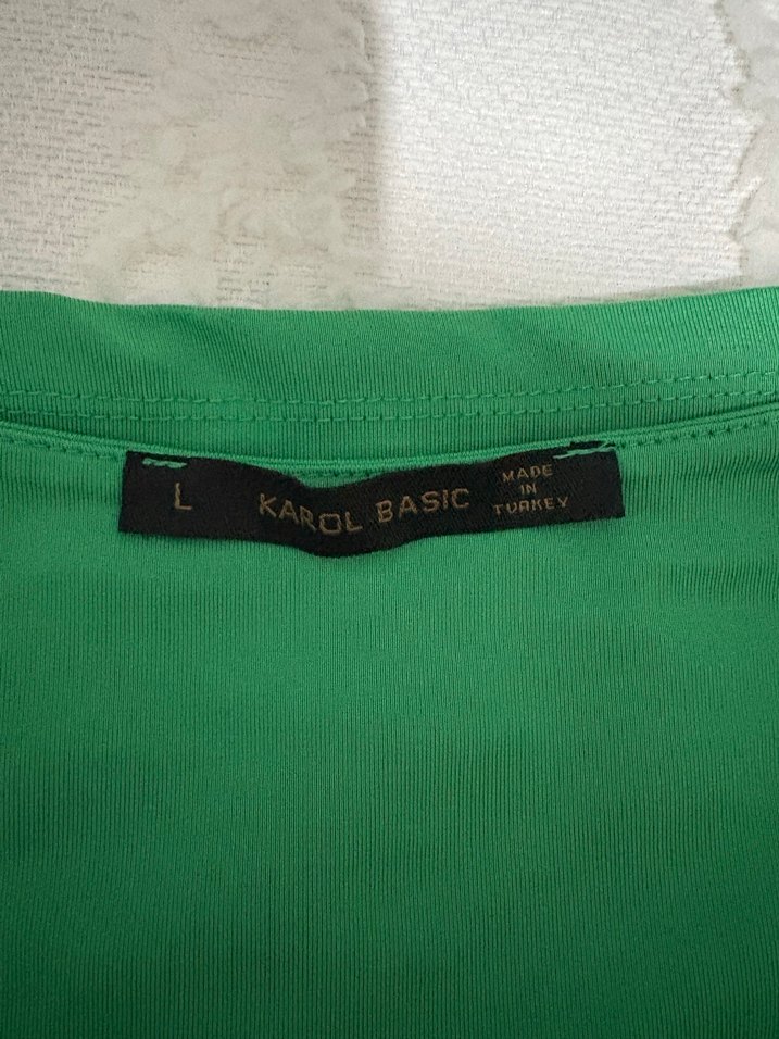 Karol marka L beden yeşil bluz. - Görsel 3