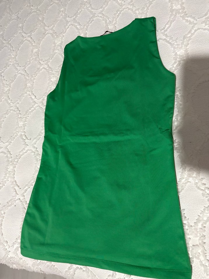 Karol marka L beden yeşil bluz. - Görsel 2