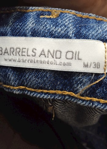 Kadın Mavi Bol Kesim Denim Tulum - Görsel 5