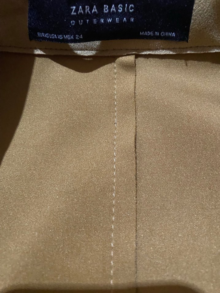 Bej Süet Kadın Kemerli Uzun Trençkot - Görsel 2