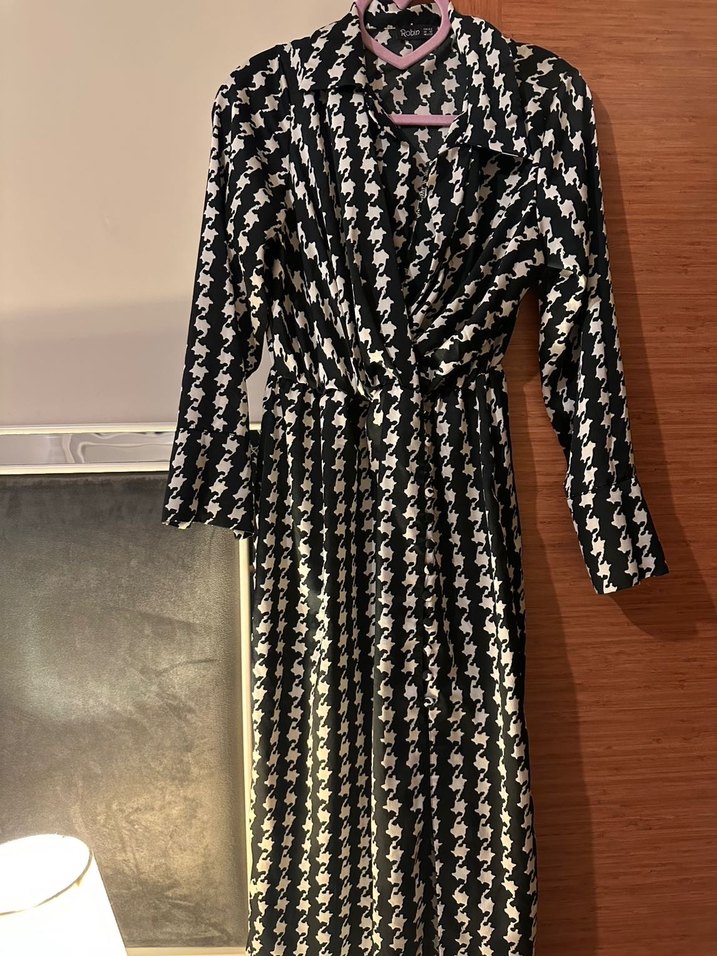 Kadın Siyah Hamile Elbisesi - Görsel 5