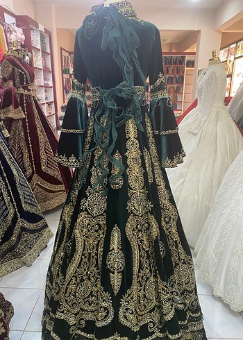 SATILIK Bindallı kınalık Kaftan Henna Elbisesi