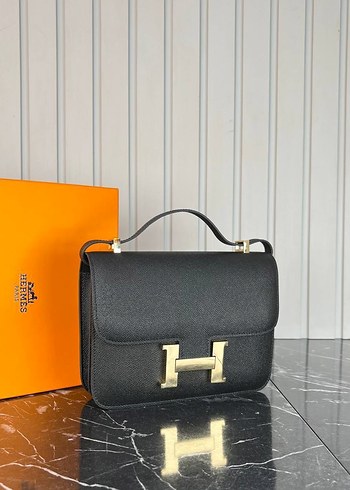 Hermes Siyah Deri Kadın Çantası