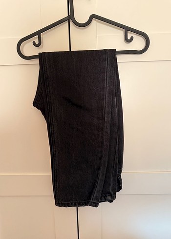 Siyah Kadın Mom Kot Pantolon - Görsel 2