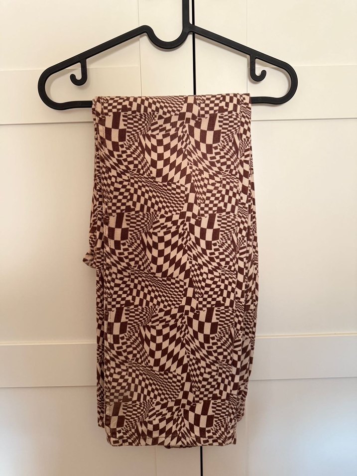 Kahverengi Desenli Kot Pantolon - Görsel 2